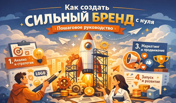 Как создать сильный бренд с нуля: пошаговое руководство